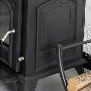 Poêle à <span class=keywords><strong>bois</strong></span> autonome en fonte pour intérieur, chauffage à combustible solide pour maison, cabane, chalet, salon, foyer - Product Image 3