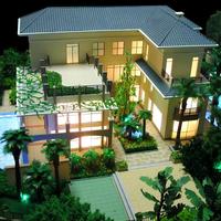 Özel 3D Ev Baskılı Emlak Özel Villa Konut Tesisi Monolitik Ölçekli Model 1:35 Ölçekli 3D Model Tasarımı