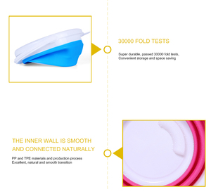 ถังน้ำซักผ้าแบบพับได้,ถังพลาสติกพร้อมหูหิ้วได้ - Product Image 5