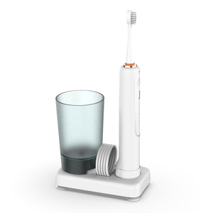 Logotipo personalizable 330Ml IPX7 Impermeable Carga inalámbrica Batería de larga duración Cepillo de dientes eléctrico sónico inteligente para encías sensibles - Product Image 5