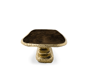 Juego de Comedor de Cobre de Lujo, Diseño Italiano Moderno, Dorado, 6 Sillas, Mesa de Comedor de Lujo, DV-STONEHENGE-02-BOCAS Luxur - Product Image 3
