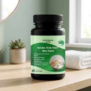 Cápsulas de Extracto Herbal de Perla Pishti a Granel, Suplemento Natural de Grado Alimenticio Cultivado en Estado Silvestre para Energía y Sistema Nervioso - Product Image 4