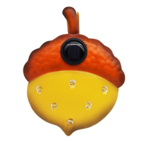 Lampe décorative d'extérieur en métal, motif marron châtain éclose, à énergie solaire, étanche et résistante aux intempéries, artisanale