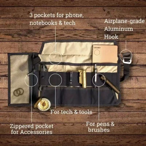 Sac de rangement en toile Portable pour outils de maquillage et de chasse en plein air compagnon de voyage multifonctionnel pliant EDC Toolkit - Product Image 5