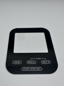 Panel Depan Akrilik Kustom OEM Tahan Gores dengan Kontrol Sentuh Sablon untuk Perangkat Rumah Pintar - Product Image 1