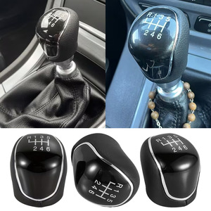 Ford Manual Transmission Gear <b>Shift</b> <b>Knob</b> Black Leather Ergonomic Design For Car Interior Upgrade - Product Image 5