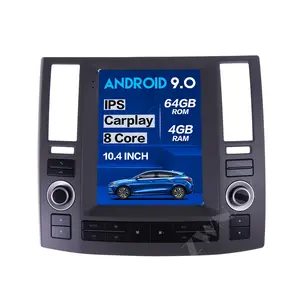 Tesla estilo Android 9,0 pantalla táctil reproductor Multimedia para auto Infiniti FX FX35 FX45 2006-2009 coche GPS Radio estéreo BT unidad de cabeza