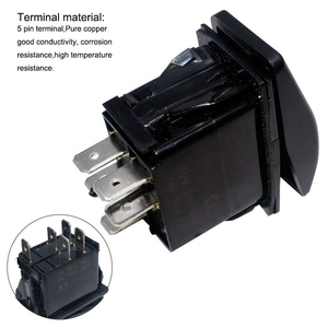 <span class=keywords><strong>สวิตช์</strong></span>โยกสำหรับเรือไฟ LED สีฟ้า5ขา12V 20A IP68<span class=keywords><strong>สัญลักษณ์</strong></span>พลาสติกกันน้ำสลับเลเซอร์ทางทะเล - Product Image 4