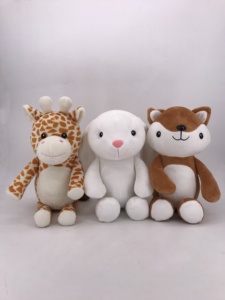ตุ๊กตาขนนุ่ม: สุนัขจิ้งจอก/แรคคูน/กระต่าย/เพนกวิน/ลิง/ยีราฟ น่ารัก - Product Image 4