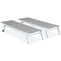 Mobilier personnalisé, vente en gros, extérieur, Patio, loisirs, chaise de salon pliable, Portable, plage, chaise de terrasse en aluminium