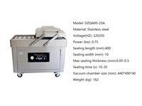 Machine d'emballage sous vide verticale Langtai avec fonctions de collage et d'étiquetage pour boîtes alimentaires, scellage de sacs en plastique et système de purge de gaz