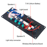 Decodificador de Audio VIRE TWS, Mini Placa Amplificadora de Potencia de Doble Canal con Batería de Litio de 7.4V para Uso en Exteriores