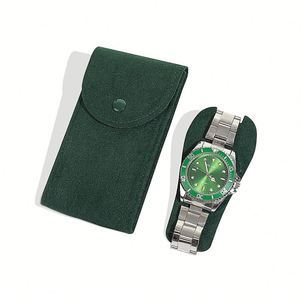 Caja de reloj de cuero PU de madera para almacenamiento Regalo Exhibición de embalaje de viaje - Product Image 5