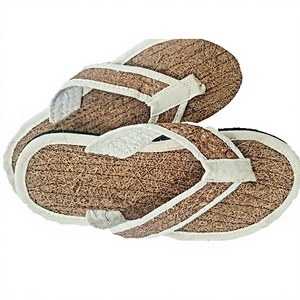 Sandalias Vigi Farm de Fibra de Coco Natural, Ecológicas, Resistentes a la Intemperie, Hechas a Mano, con Correa Blanca - Product Image 1