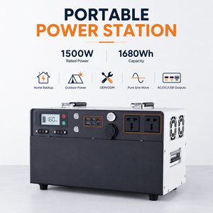 1500W 660Wh Portable Power Station for USA EU Home Backup Mobile <b>Solar</b> <b>Generator</b> Energy WS-3 LiFePO4 Battery Provides up to 10 Y - Product Image 2