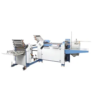 Automatic Paper Folding Machine A3 3 Fold Paper For Brochur Automatic C Parallel And Cross Paper Leaflet Folding