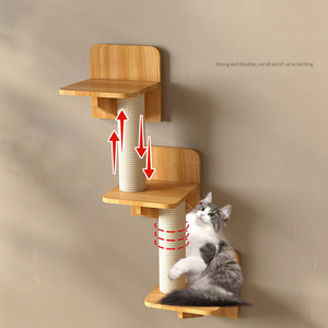 Structure murale d'escalade en bois massif, lit moderne personnalisable DIY avec plateforme de saut, capsule spatiale murale pour grand appartement - Product Image 3