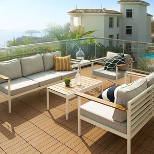 2022 New Design Modern Outdoor Hot Sale <b>Garden</b> Aluminum Furniture Patio <b>Sofas</b> Table Chair Aluminum <b>Garden</b> <b>Sofa</b> Set - Product Image 6