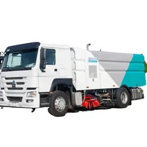 Sinotruk howo high pressure street sweeper multi-function washing and sweeping integrated vehicle floor cleaning truck