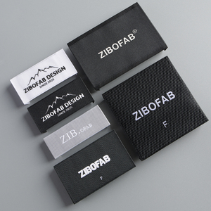 Logotipo de etiqueta privada, etiquetas de ropa de diseñador personalizadas, marca personalizada de algodón/Satén/logotipo tejido para ropa - Product Image 3