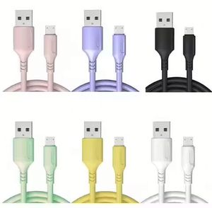 Liquid Silicone USB <b>Type</b> <b>C</b> <b>Cable</b> 3A Micro USB <b>Cable</b> Fast <b>Charge</b> Mobile Data Cord - Product Image 6