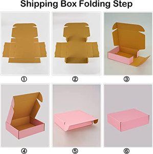 Caja de Cartón Corrugado Rosa Personalizada al por Mayor para Envíos de Pequeñas Empresas de Ropa y Cosméticos - Product Image 3