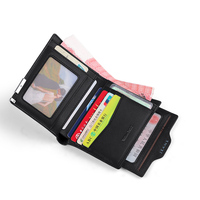 Dompet Pria WilliamPolo Ultra Tipis Vertikal Multifungsi dengan Pelindung RFID, Bahan Kulit, Lapisan Poliester untuk SIM