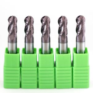 Rल्ड Hrc60 4-फ्लैट ठोस कार्बाइड उच्च परिशुद्धता वाला कार्बाइड उच्च परिशुद्धता टिलीन कोटेड बॉल नाक अंत मिल - Product Image 3