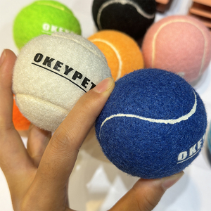 Palla da Tennis per Cani Okeypets, Giocattolo Interattivo per Addestramento, Personalizzabile con Logo, Palla da Masticare per Cani - Product Image 2