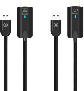 Transmisor y receptor inalámbrico HD 5G <span class=keywords><strong>WIFI</strong></span>/1080P HD Adaptador extensor inalámbrico Rango de 165FT/50M para transmisión de video/Adaptador de audio - Product Image 2
