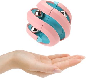 Hot Selling Finger Pinball Gyro Stress Release Magnetic Maze 4 Balls Fidget Spinning <b>Plastic</b> <b>Bead</b> Orbit Ball Cube for Girls Boys - Product Image 4