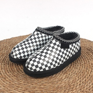 Nuevas <span class=keywords><strong>Botas</strong></span> Cortas de Cuero <span class=keywords><strong>para</strong></span> Niños Estilo Uggs, Cálidas y Gruesas, con Diseño a Cuadros, <span class=keywords><strong>Botas</strong></span> de Nieve <span class=keywords><strong>para</strong></span> Niños y <span class=keywords><strong>Niñas</strong></span> - Product Image 5