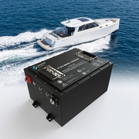 Batterie électrique pour bateau 48V/96V, 50-560Ah, étanche IP67, mise à niveau OTA à distance, énergie au lithium marine