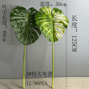 Hoja <span class=keywords><strong>Artificial</strong></span> de Monstera con Diseño Realista y Tacto Natural, Follaje Verde y Blanco para Decoración de Mesa en Hogar, Hotel o Sala de Estar - Product Image 5
