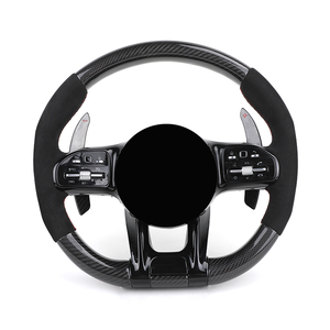 Volante mejorado de fibra de carbono Alcantara para <span class=keywords><strong>Mercedes</strong></span> <span class=keywords><strong>Benz</strong></span> Clase S W221 W222 C238 W212 W213 W204 W205 GLA45 C63S <span class=keywords><strong>AMG</strong></span> - Product Image 1