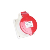 Prise industrielle droite à montage sur panneau IEC60309, 5 broches, 380V, 16A, IP44, étanche aux éclaboussures, pour générateur