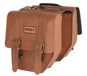 حقيبة جلدية متينة للدراجات ذات سعة كبيرة, حقائب وصناديق للدراجات ذات حامل لحمل السلة