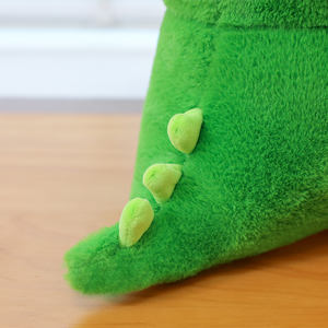 Peluche de crocodile simulée en gros, adorable peluche en forme d'animal aux grands yeux, poupée en peluche créative avec des expressions faciales mignonnes - Product Image 6