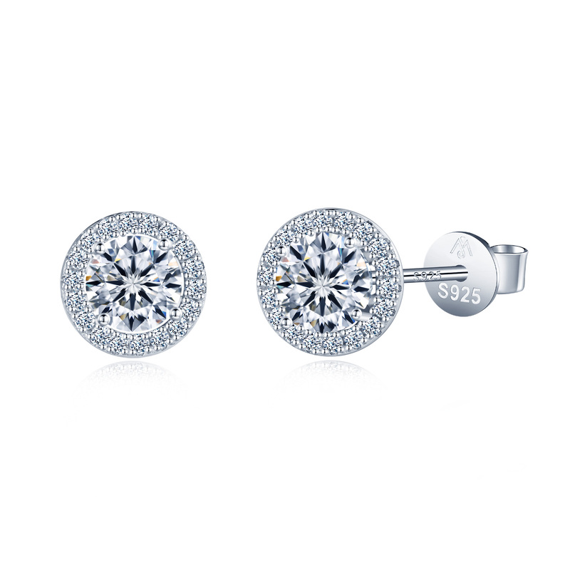 Fine Jewelry Grade D Moissanite Earrings