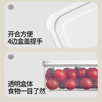 Récipient sans BPA bac à légumes clair boîtes à bento hermétiques stockage des aliments boîte ensemble PP boîte à lunch avec couvercle