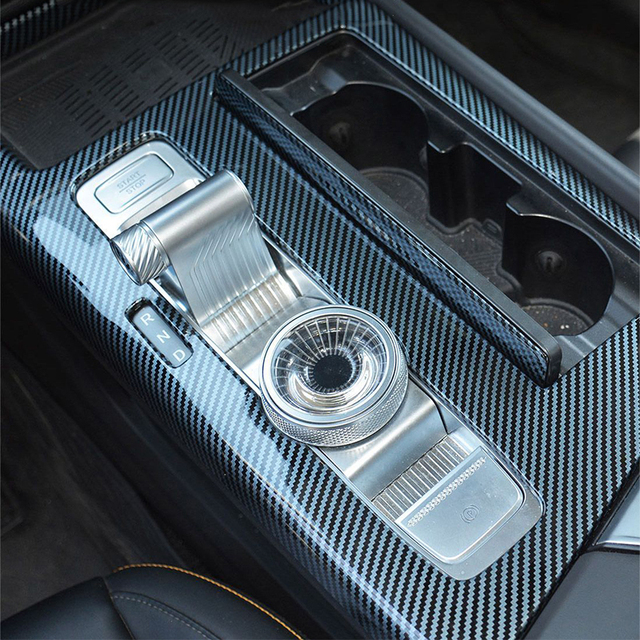 Carbon Fiber Car Gear Panel Window Lifter Trims Armrest Cover Protector for Beijing Bj30 Baic 2021 2022 2023 2024 2025 2026