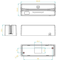 Lector de Tarjetas Magnéticas de 3 Pistas RS232 MSR98D Mini, Interfaz RS485 TTL USB2.0, Protocolo ISO7811, Personalización OEM ODM, Tarjeta ABS