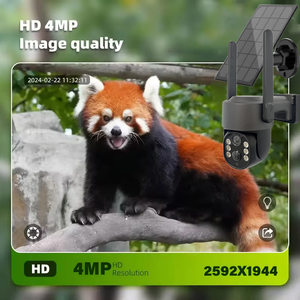 Tuya 4MP屋外防水PIRモーション検出カラーナイトビジョン双方向オーディオソーラーバッテリー4Gカメラ - Product Image 4