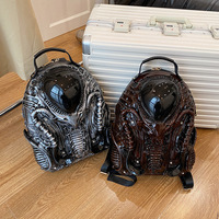 Sac à dos Niche Y2K de forme irrégulière unique, style punk urbain, sac quotidien unisexe