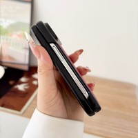 Étui de téléphone pliable en cuir de haute qualité pour iPhone Duo, résistant aux chocs, luxueux, magnétique, accessoires pour téléphone en PU pour iPhone 18 Duo