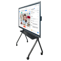 Pantalla Interactiva Inteligente de 65 Pulgadas con Sistema Dual, Resolución 4K de 3840*2160, Pizarra Táctil para Aula