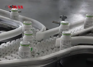 Medical And Pharmaceutical Industry Flex Chain Conveyor System High Speed Penicillin Vial Chain Systems Conveyor