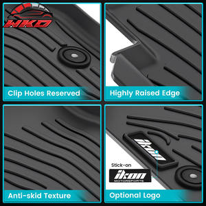 Tapis de sol TPE toutes saisons pour Colorado/Canyon 2023-2025, avant et arrière, style IKON, moulés en 3D, imperméables - Product Image 3