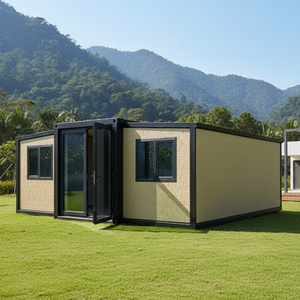 Maison préfabriquée, bureau modulaire, maison conteneur extensible à double aile, maison conteneur de 20 pieds ou 40 pieds avec salle de bain - Product Image 4