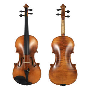 <span class=keywords><strong>Violon</strong></span> en bois 4/4 fait à la main, niveau orchestre de <span class=keywords><strong>concert</strong></span>, vernis à la main, incrusté de Purfling, bois européen, entièrement mis en place - Product Image 2